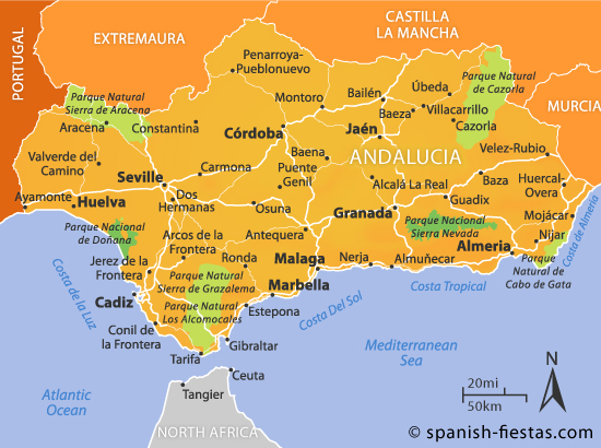 Andalucia Map